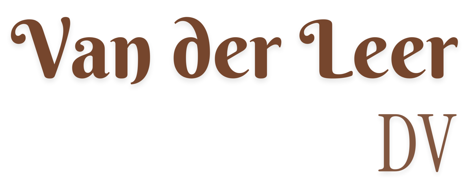 Logo - Van der Leer DV